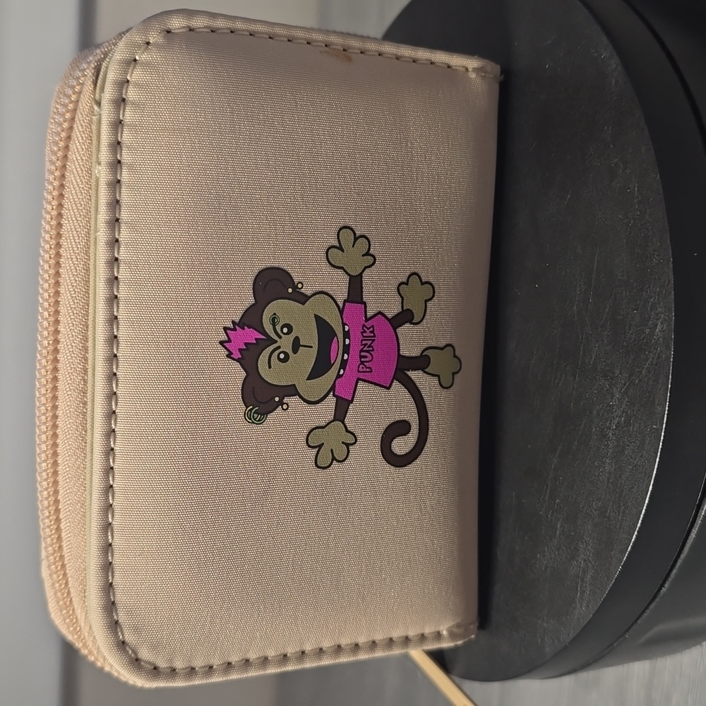 Punk Monkey Beige Wallet